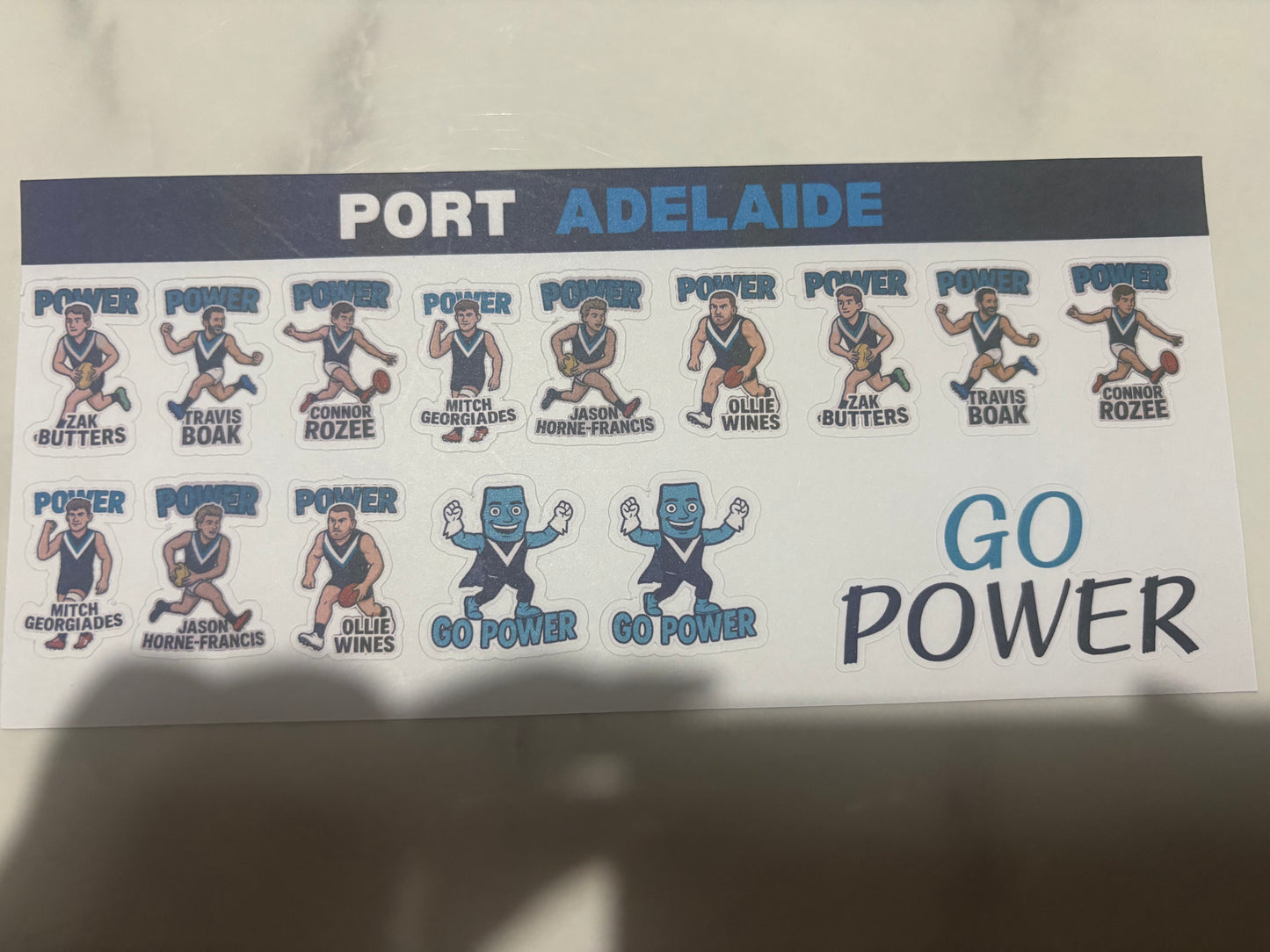 Port Adelaide Sticker Sheet