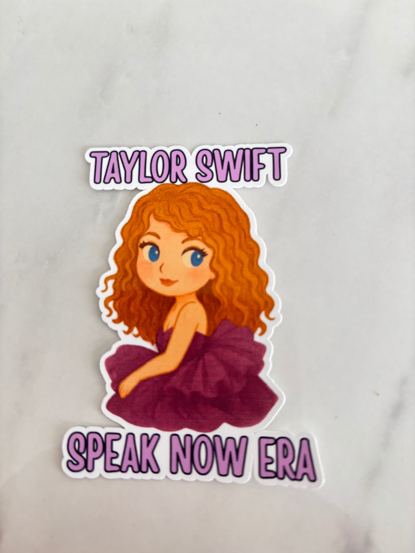 💜 Taylor Swift “Speak Now Era” Waterproof Sticker 💜