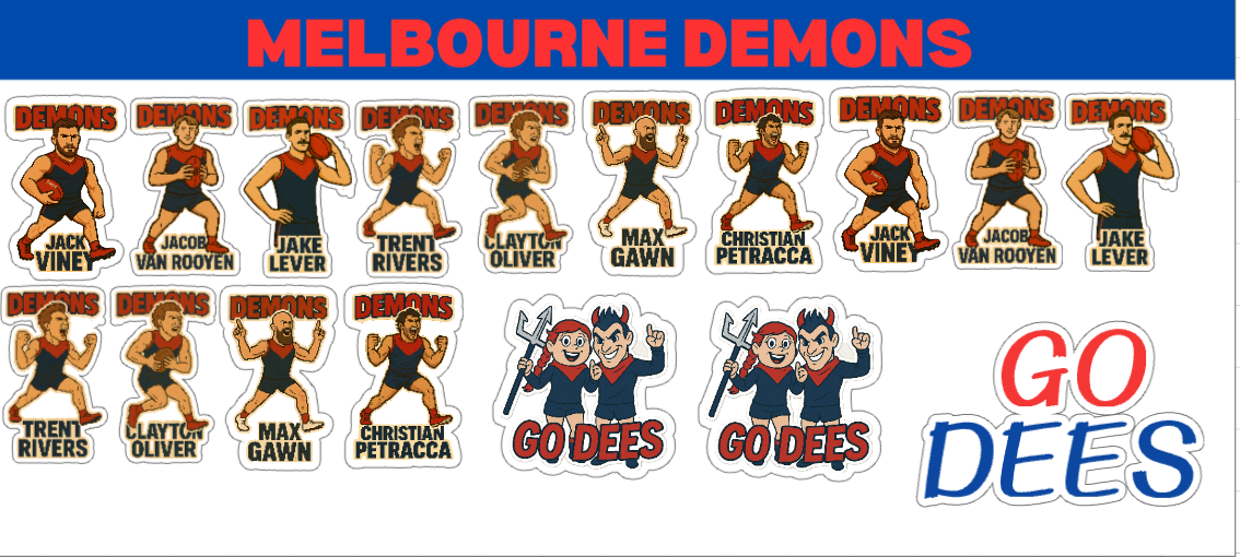 Melbourne Demons Sticker Sheet