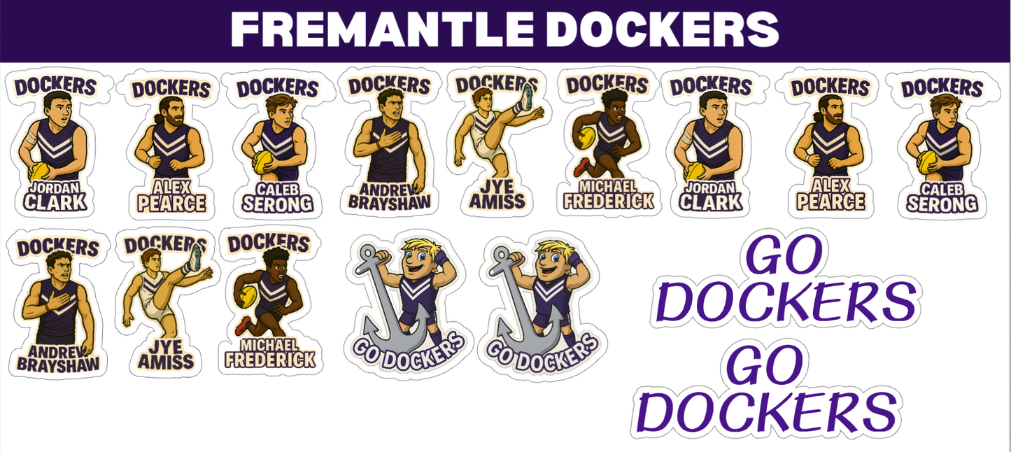 Fremantle Sticker Sheets