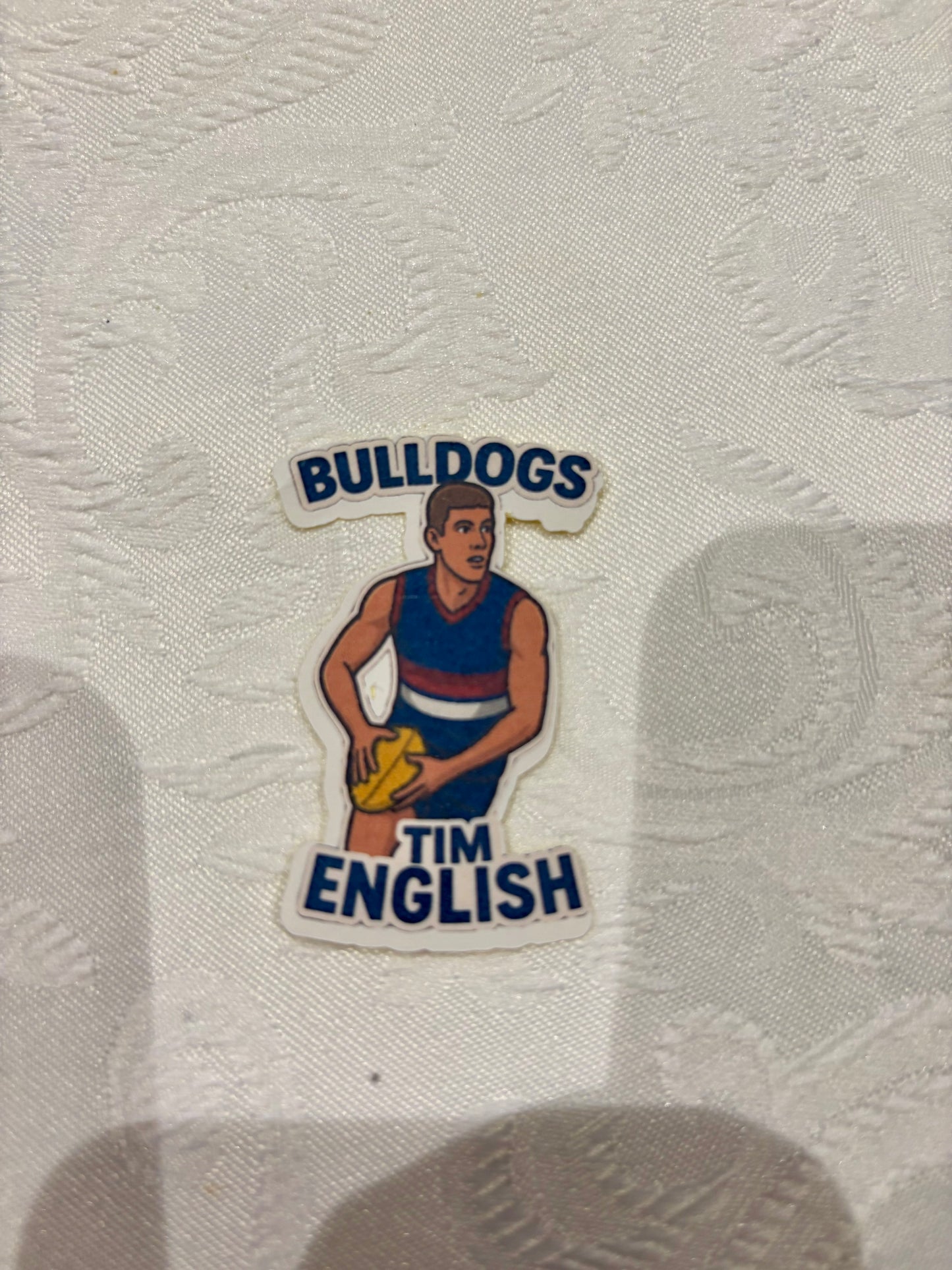 44. Tim English Sticker