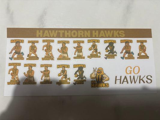 Hawthorn Hawks Sticker Sheet