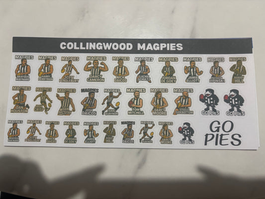 Collingwood Sticker Sheets