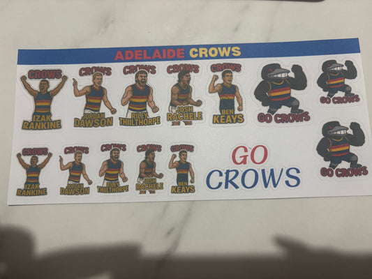 Adelaide Crows Sticker Sheet