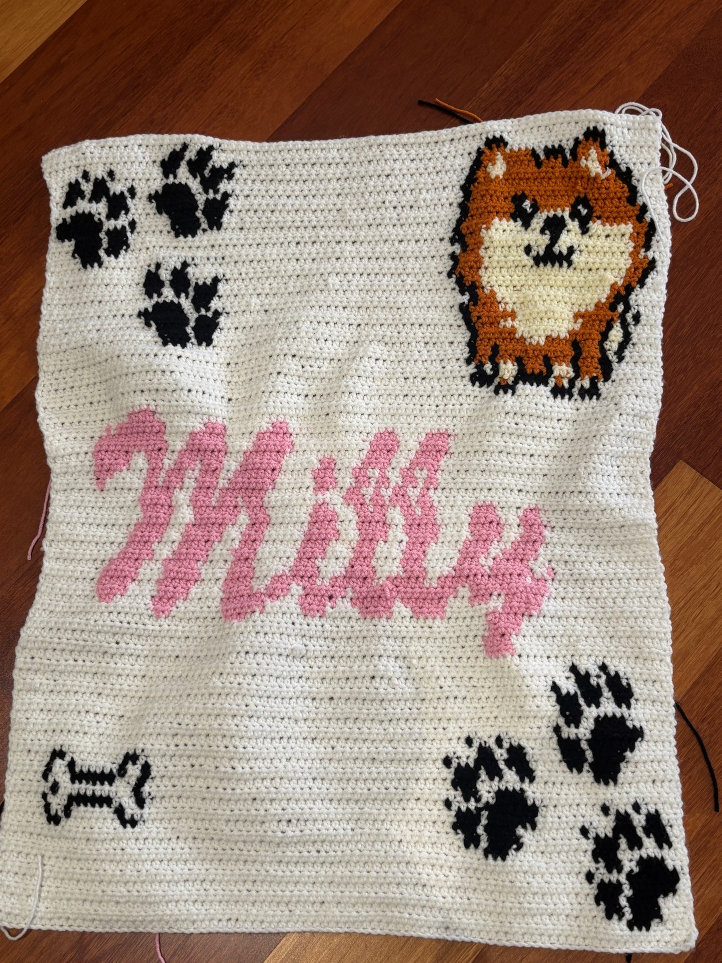 Personalised Crochet Pet Blanket