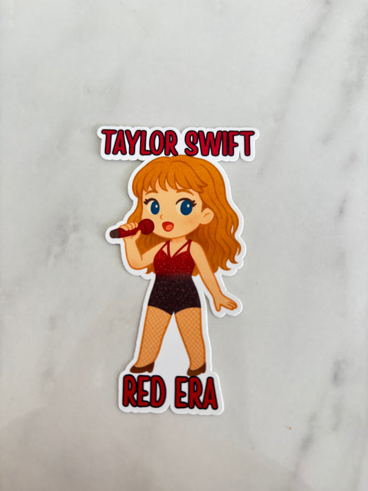 ❤️ Taylor Swift “Red Era” Waterproof Sticker ❤️