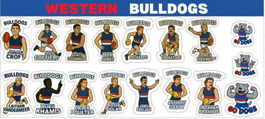Western Bulldogs Sticker Sheets