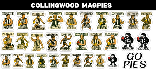 Collingwood Sticker Sheets