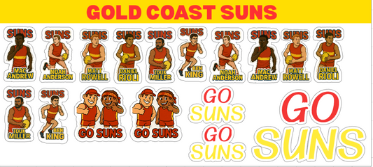 Gold Coast Suns Sticker Sheet