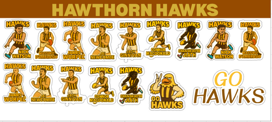 Hawthorn Hawks Sticker Sheet