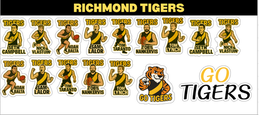 Richmond Tigers Sticker Sheet