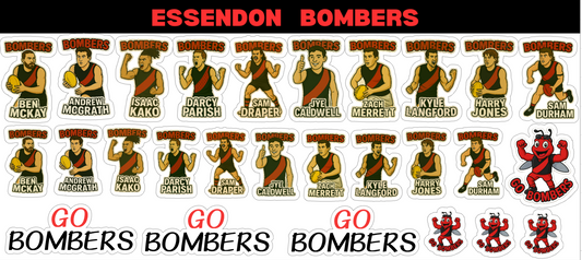 Essendon Sticker Sheets
