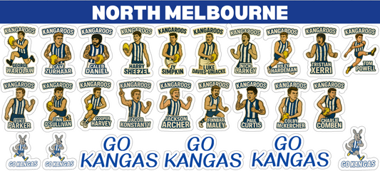 North Melbourne Sticker Sheet