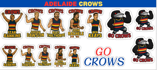 Adelaide Crows Sticker Sheet